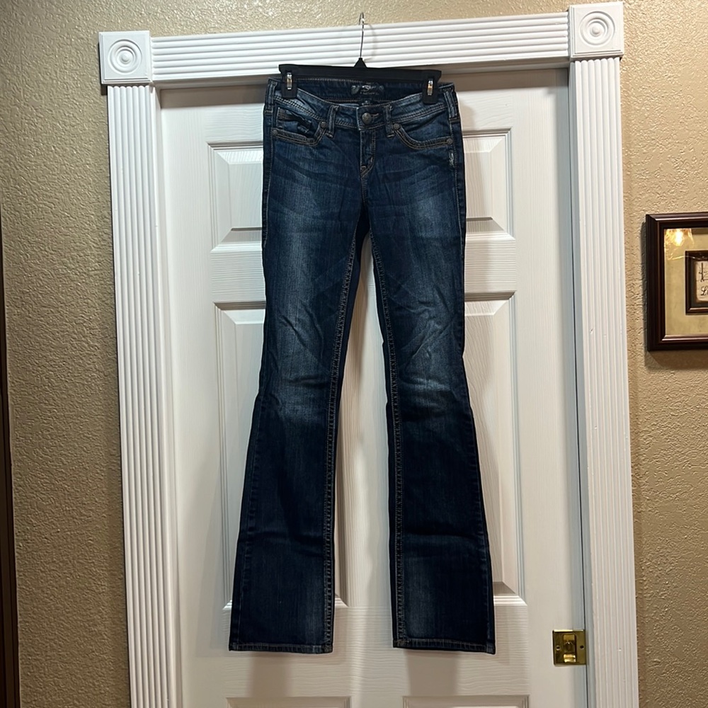 Silver Jean company denim jeans waist 26 length 35.